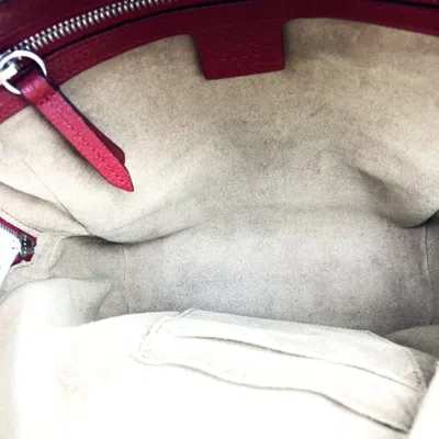 Pre-owned Gucci Green Multi-color Red Color Yellow Gg Supreme Canvas Leather Backpack ()