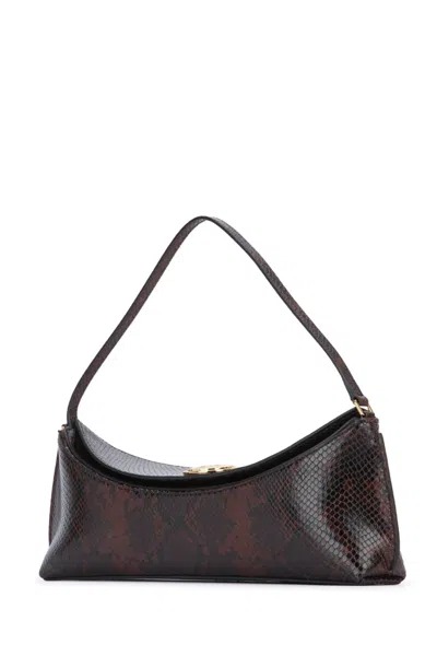Jacquemus La Pochette Ovalo Shoulder Bag In Brown