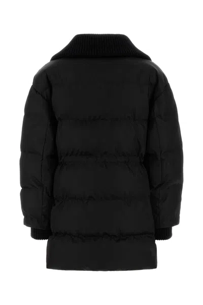 Gucci Women Black Nylon Padded Jacket In Black