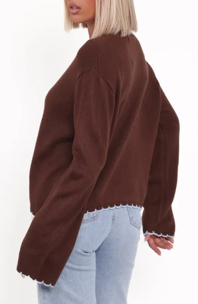 Petal And Pup Petal & Pup Ruby Scallop Cardigan In Multi