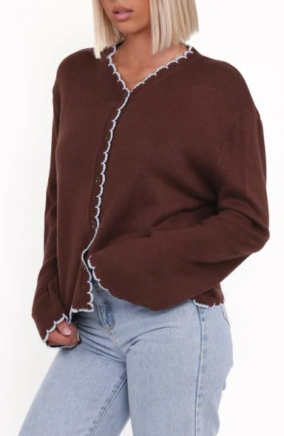 Petal And Pup Petal & Pup Ruby Scallop Cardigan In Multi