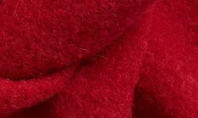 Jacquemus L'écharpe Carro Mohair, Alpaca & Wool Blend Fringe Scarf In Red