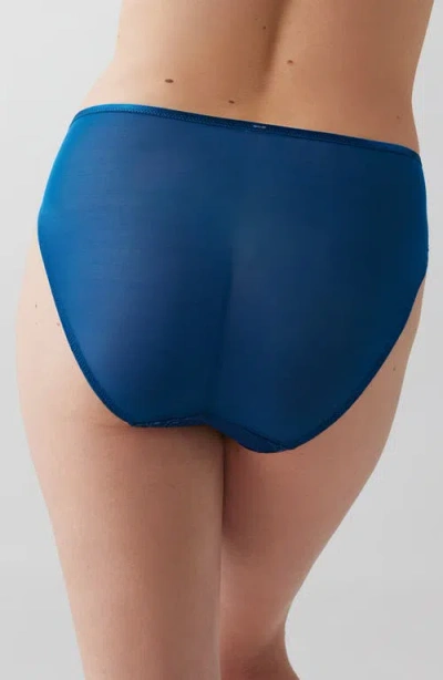 Wacoal Full Bloom Hi Cut Brief In Blue