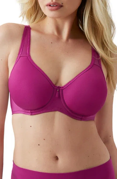 Wacoal Basic Beauty Full-figure Spacer Underwire T-shirt Bra In Pink