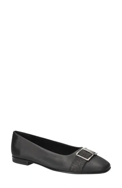 Easy Street Women's Keely Square Toe Ballet Flats In Black