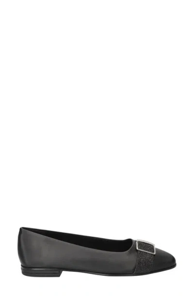 Easy Street Women's Keely Square Toe Ballet Flats In Black