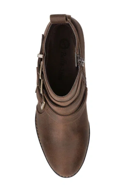 Bella Vita Women's Bowie Block Heel Ankle Booties In Brown