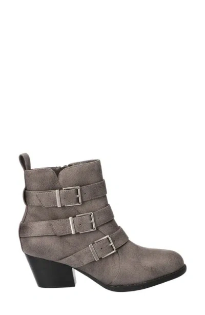 Bella Vita Women's Bowie Block Heel Ankle Booties In Gray