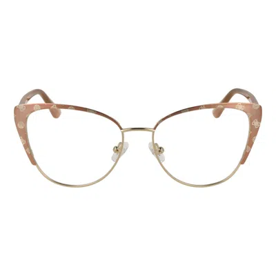 Guess Beige Women Optical Frames In Gold
