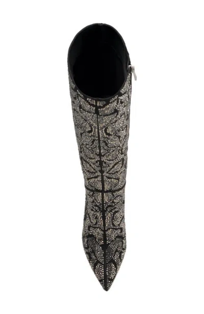 Jessica Simpson Women's Lovienn Rhinestone Stiletto Knee-high Dress Boots In Multi