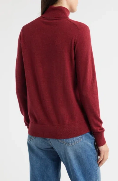 Pendleton Merino Wool Turtleneck Sweater In Red