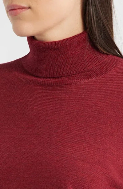 Pendleton Merino Wool Turtleneck Sweater In Red