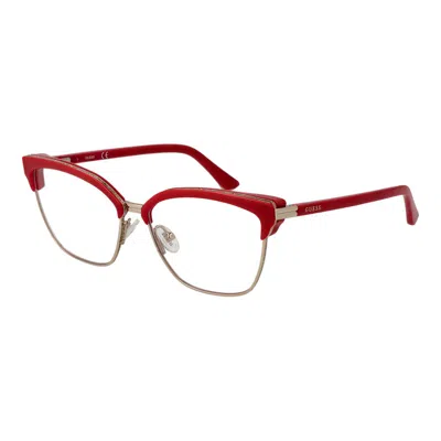 Guess Red Women Optical Frames In Brown