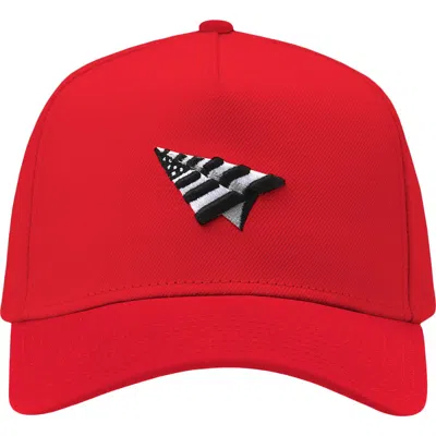 Paper Planes Logo 9forty A-frame Snapback Cap In Red