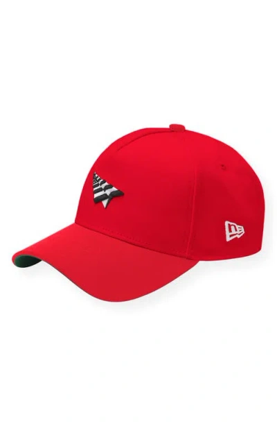 Paper Planes Logo 9forty A-frame Snapback Cap In Red