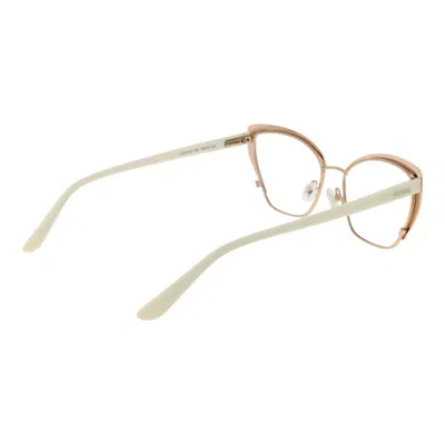 Guess White Women Optical Frames In Gold