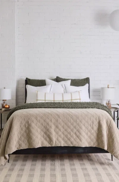 Pom Pom At Home Murphy Bouclé Accent Pillow In Green