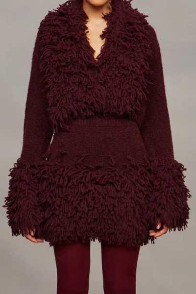 Amur Lilia Knit Top In Brown