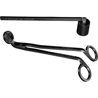 Saint Laurent Yves  Candle Accessory Set In Black