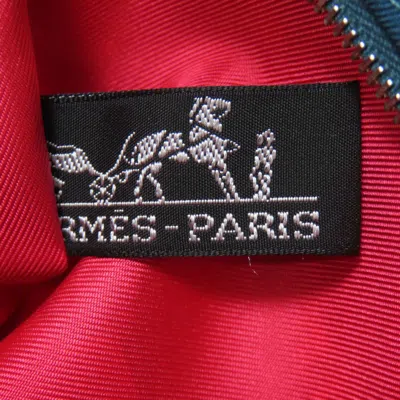 Pre-owned Hermes Blue Brown Multi-color Pink Silk Shoulder Bag ()
