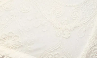 Edikted Amarie Sheer Lace Halter Top In Brown