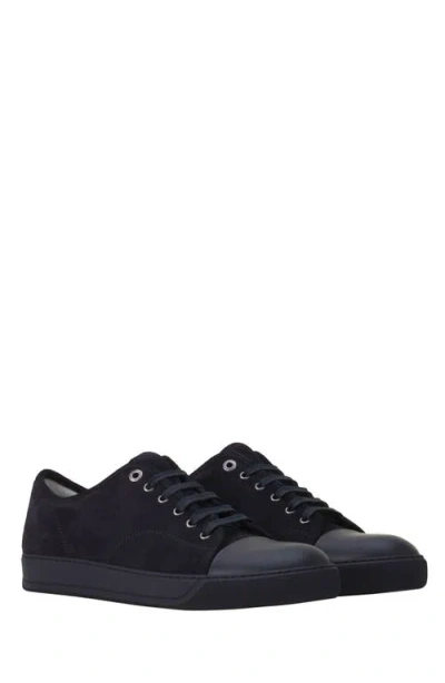 Lanvin Dbb1 Leather And Suede Sneakers In Black