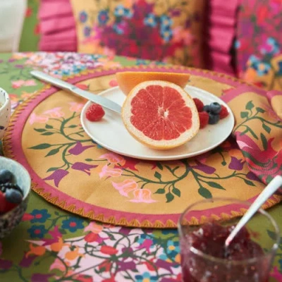 Sophie Williamson Design Round Placemats In Multi