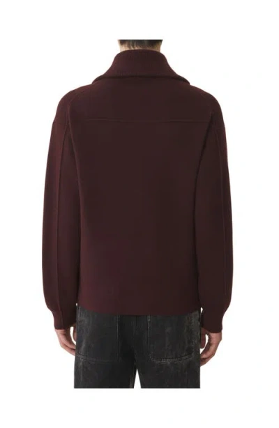 Lanvin Zip-fastening Cashmere Cardigan In Brown