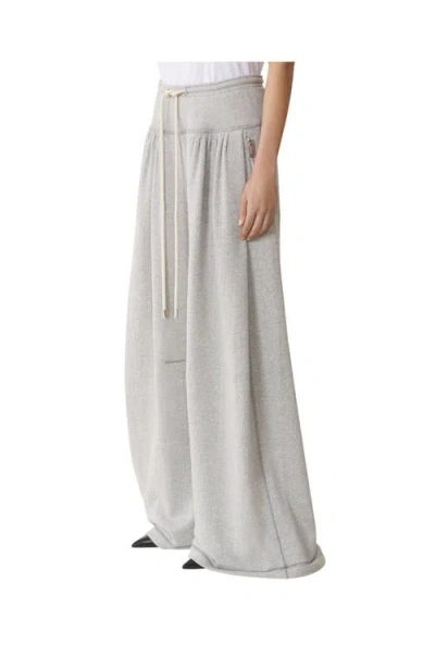 Lanvin Pleated Drawstring Trousers In Gray