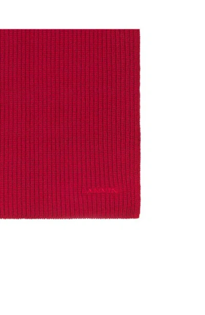 Lanvin Wool Scarf In Brown