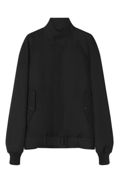 Lanvin Wool Twill Casual Jacket In Black