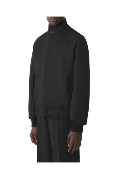 Lanvin Wool Twill Casual Jacket In Black
