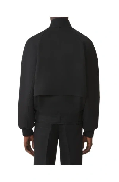 Lanvin Wool Twill Casual Jacket In Black