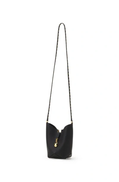 Lanvin Studded Leather Cross Body In Black