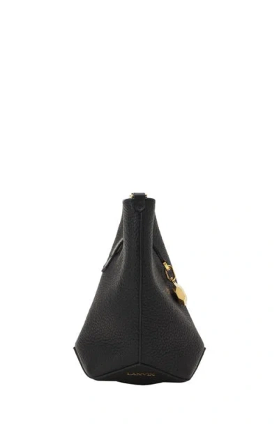 Lanvin Studded Leather Cross Body In Black