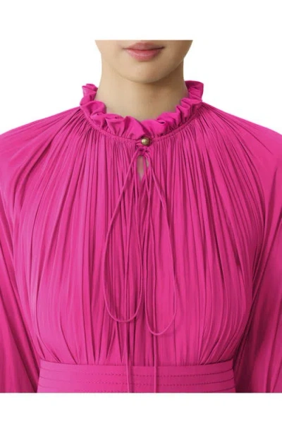 Lanvin Short Charmeuse Dress In Pink