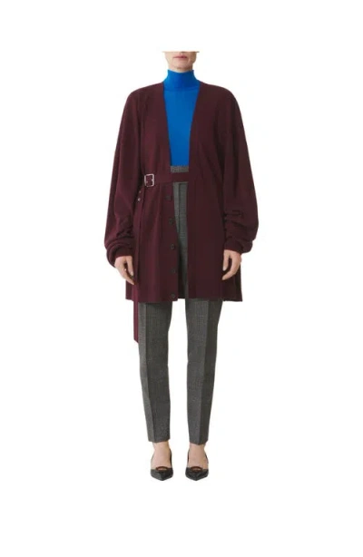 Lanvin Wool And Cashmere Oversized Cardigan In Brown