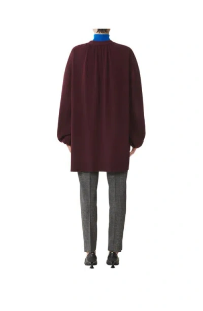 Lanvin Wool And Cashmere Oversized Cardigan In Brown