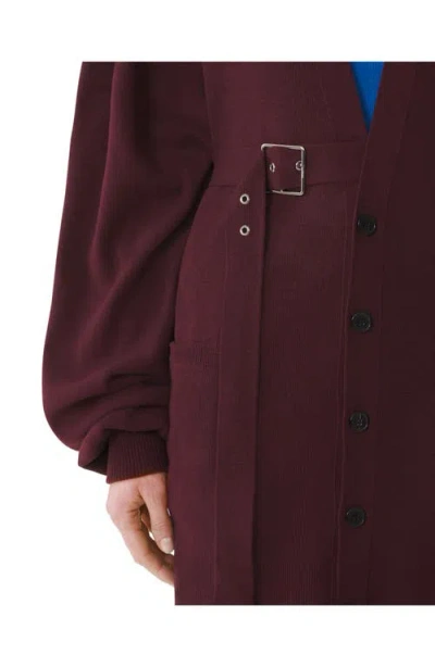 Lanvin Wool And Cashmere Oversized Cardigan In Brown