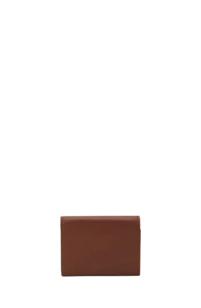 Lanvin Concerto Arpege Leather Wallet In Brown