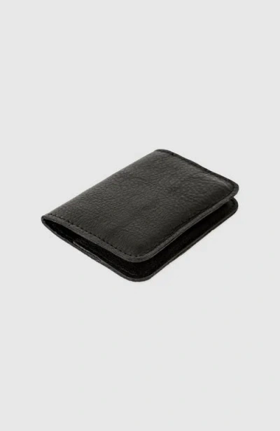 Tah Foldover Wallet In Black