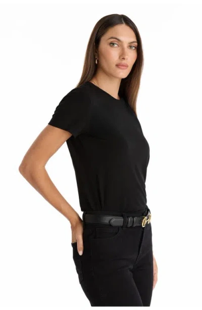 The Noli Shop Amaya Ultra-soft T-shirt In Black