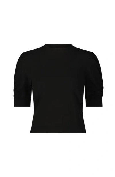 The Noli Shop Sylvie Knit Top In Black