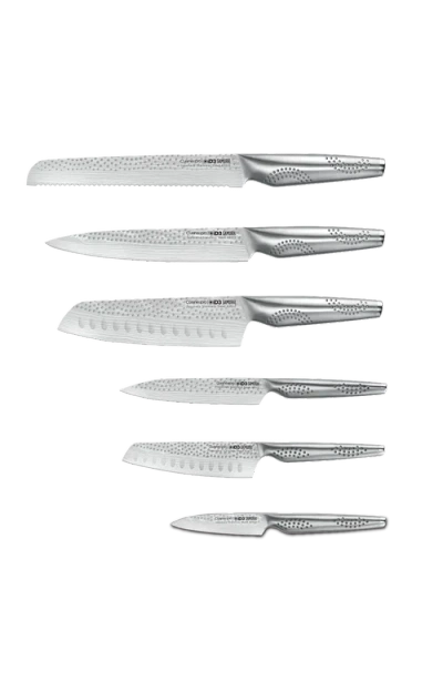 Cuisine::pro Id3 Samurai Gozen 7-pc. Knife Block Set In Silver