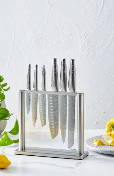 Cuisine::pro Id3 Samurai Gozen 7-pc. Knife Block Set In Silver