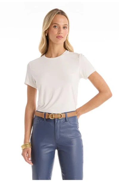 The Noli Shop Amaya Ultra-soft T-shirt In White