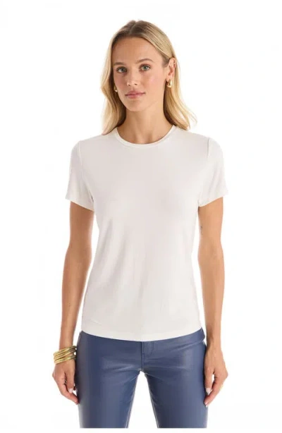 The Noli Shop Amaya Ultra-soft T-shirt In White