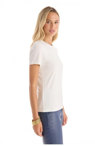 The Noli Shop Amaya Ultra-soft T-shirt In White