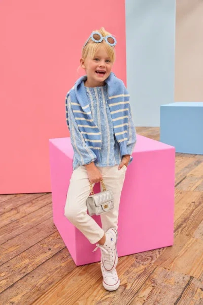 Bisby Kids' Ruched Anita Top In Blue