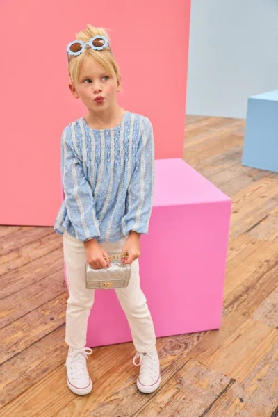 Bisby Kids' Ruched Anita Top In Blue